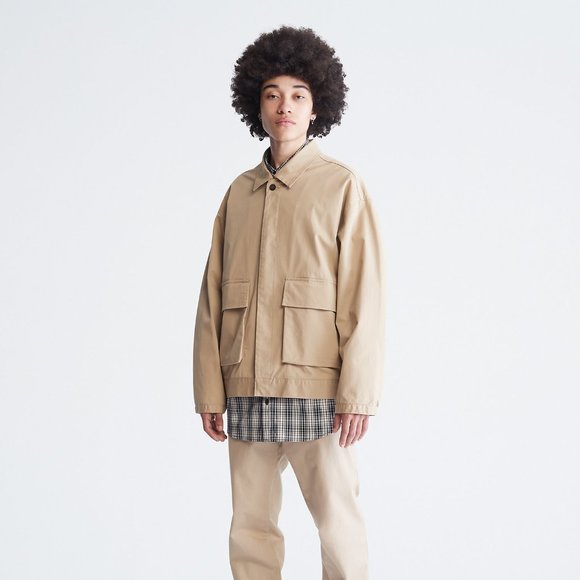 Calvin Klein Khakis Twill Double Pocket Jacket Size L